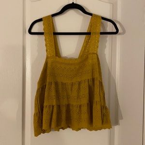Forever 21 yellow tank top